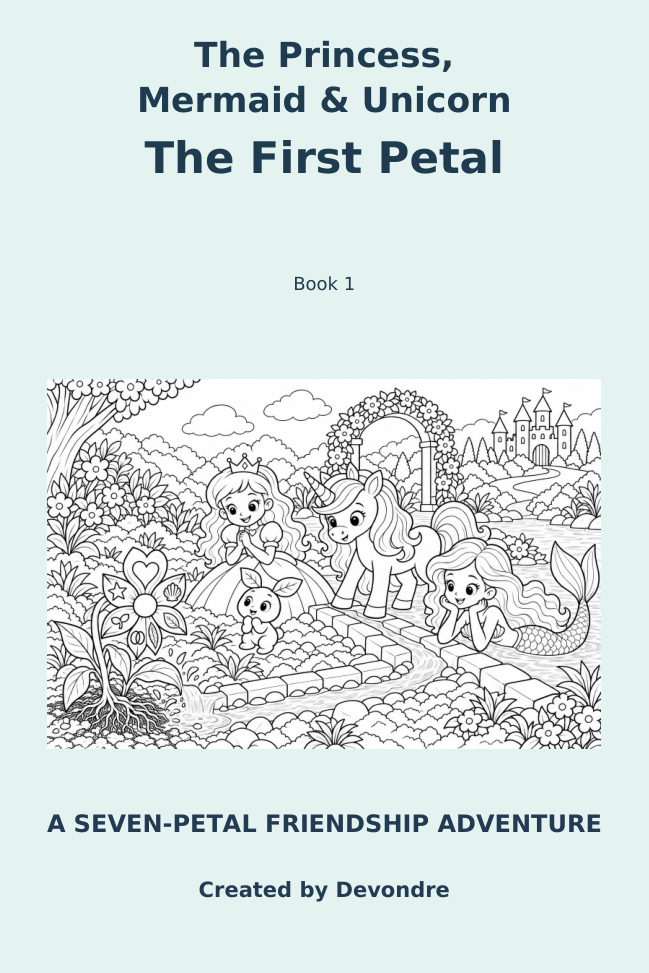 The First Petal coloring book cover